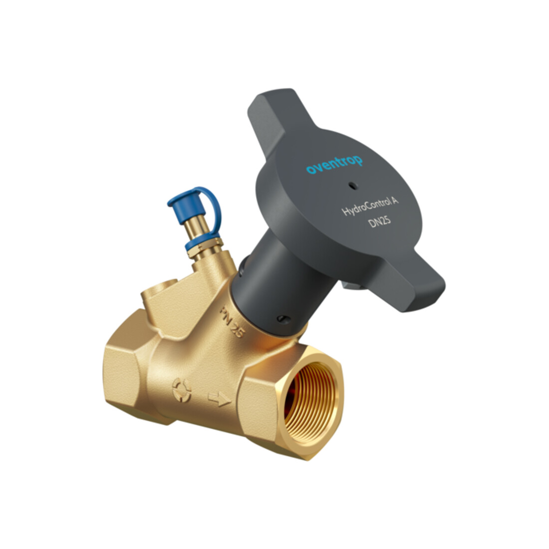 Oventrop Strangregulierventil Hydrocontrol A DN 40, Rp 1 1/2, PN 25, beids. IG, MS