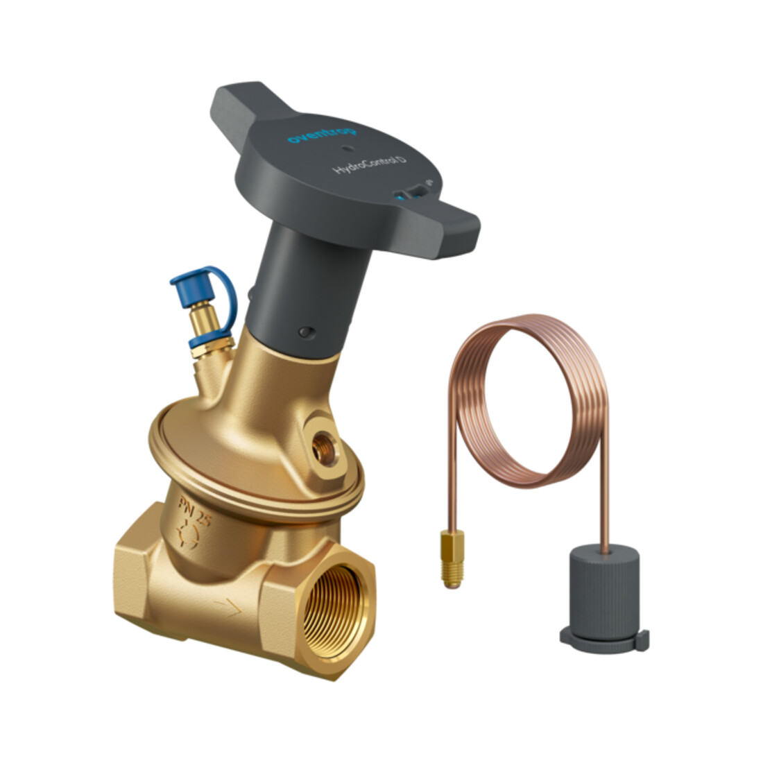 Oventrop Strangregulierventil Hydrocontrol D DN 40, Rp 1 1/2, PN 25, beids. IG, MS