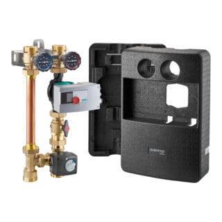 Oventrop Système de fixation Regumat M3-180Plus DN 32, Grundfos MAGNA3 32-100
