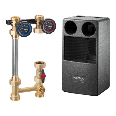 Oventrop Système de raccordement Regumat M3-180 DN 25, sans moteur, sans pu, avec robinet à bille de pompe