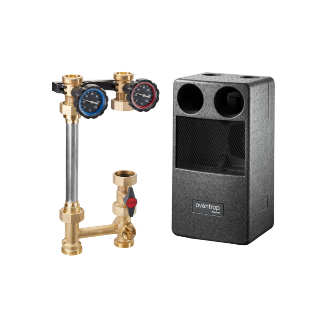 Oventrop Système de raccordement Regumat M3-180 DN 25, sans moteur, sans pu, avec robinet à bille de pompe