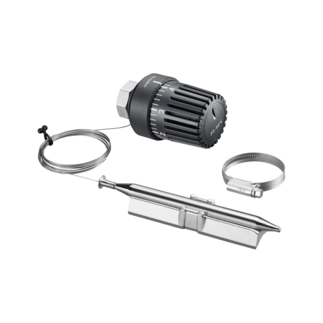 Oventrop Temperaturregler 20-50 GrC, m Anlegef. u. Wärmeleitsockel