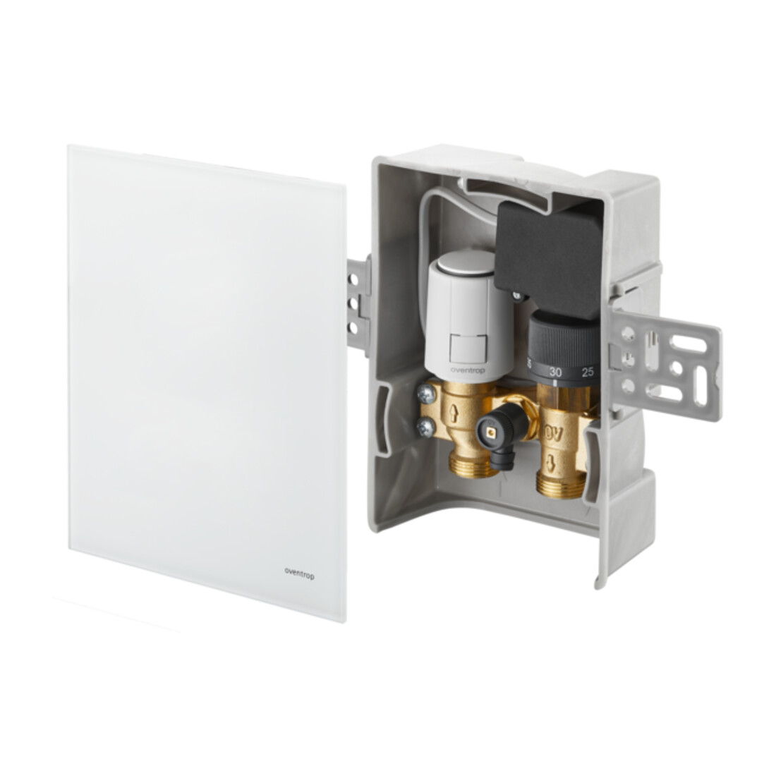 Oventrop Temperaturregler Unibox TQ-RTL R-Tronic ESG we, für Raum- und Rücklauf