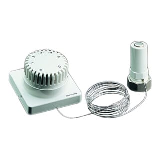 Oventrop Thermostat Uni FD 7-28 GrC, m Fernverst., Klemmverb., weiß