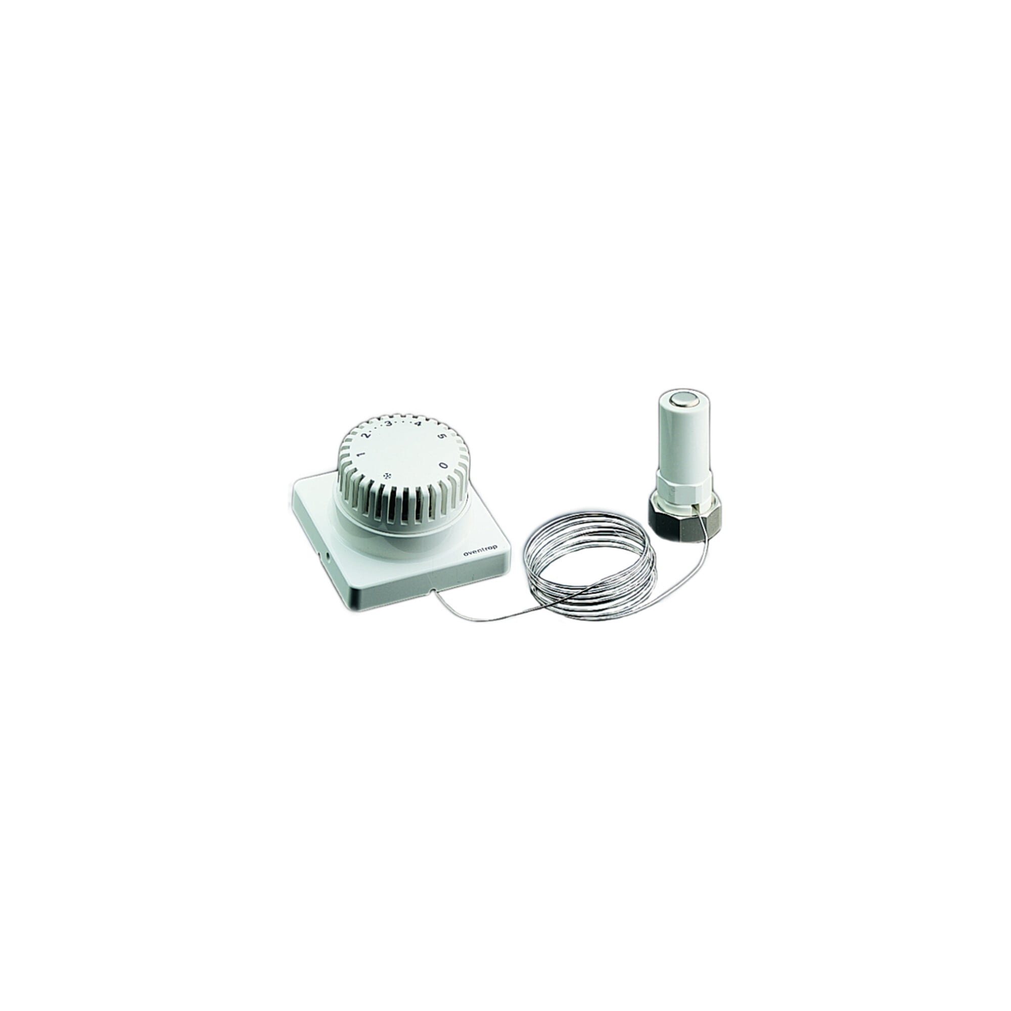 Oventrop Thermostat Uni FD 7-28 GrC, m Fernverst., Klemmverb., weiß