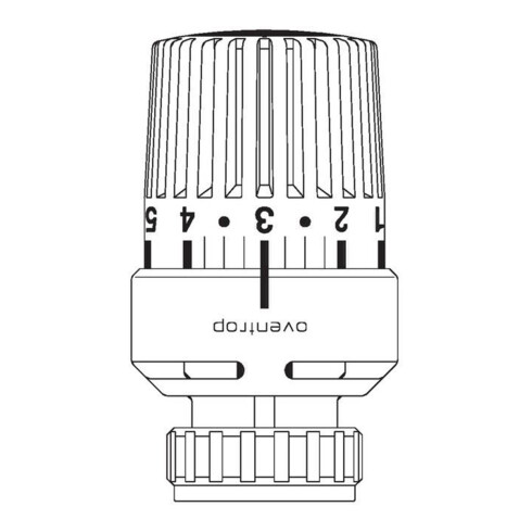 Oventrop Thermostat Uni LD weiß, mit Nullstellung