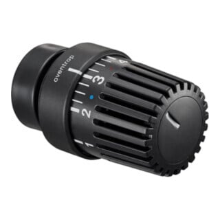 Oventrop Thermostat Uni LH 7-28 °C, avec position 0 et décor, anthracite