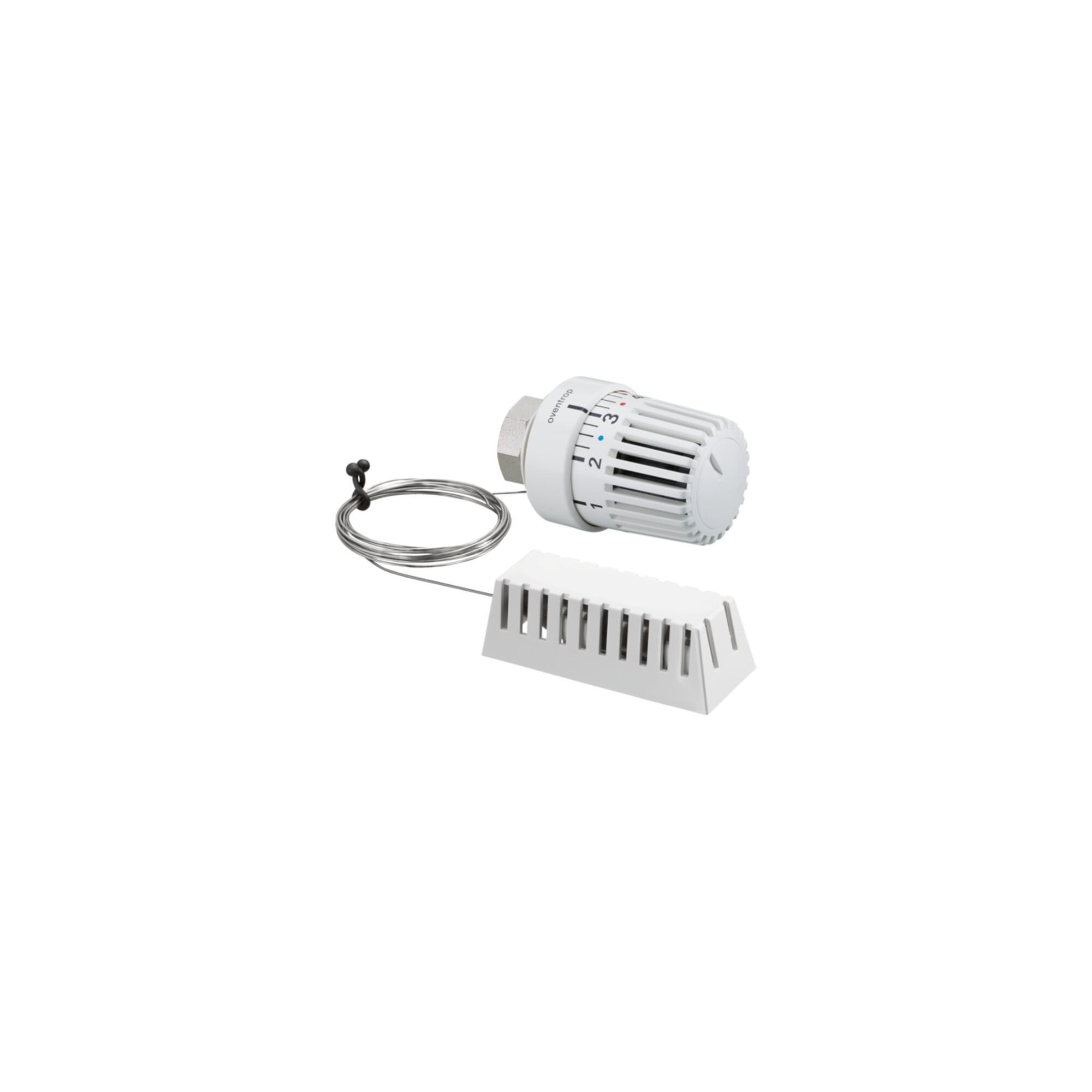 Oventrop Thermostat Uni LH 7-28 GrC, o. 0-Stellung, K.-Rohr 2 m, we