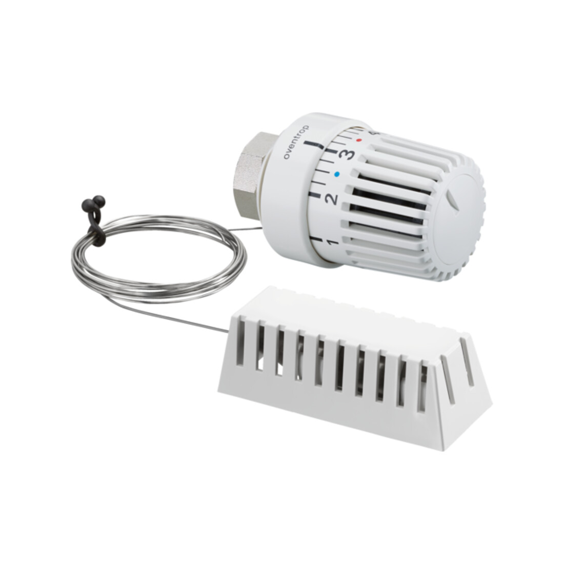 Oventrop Thermostat Uni LH 7-28 GrC, o. 0-Stellung, K.-Rohr 2 m, we