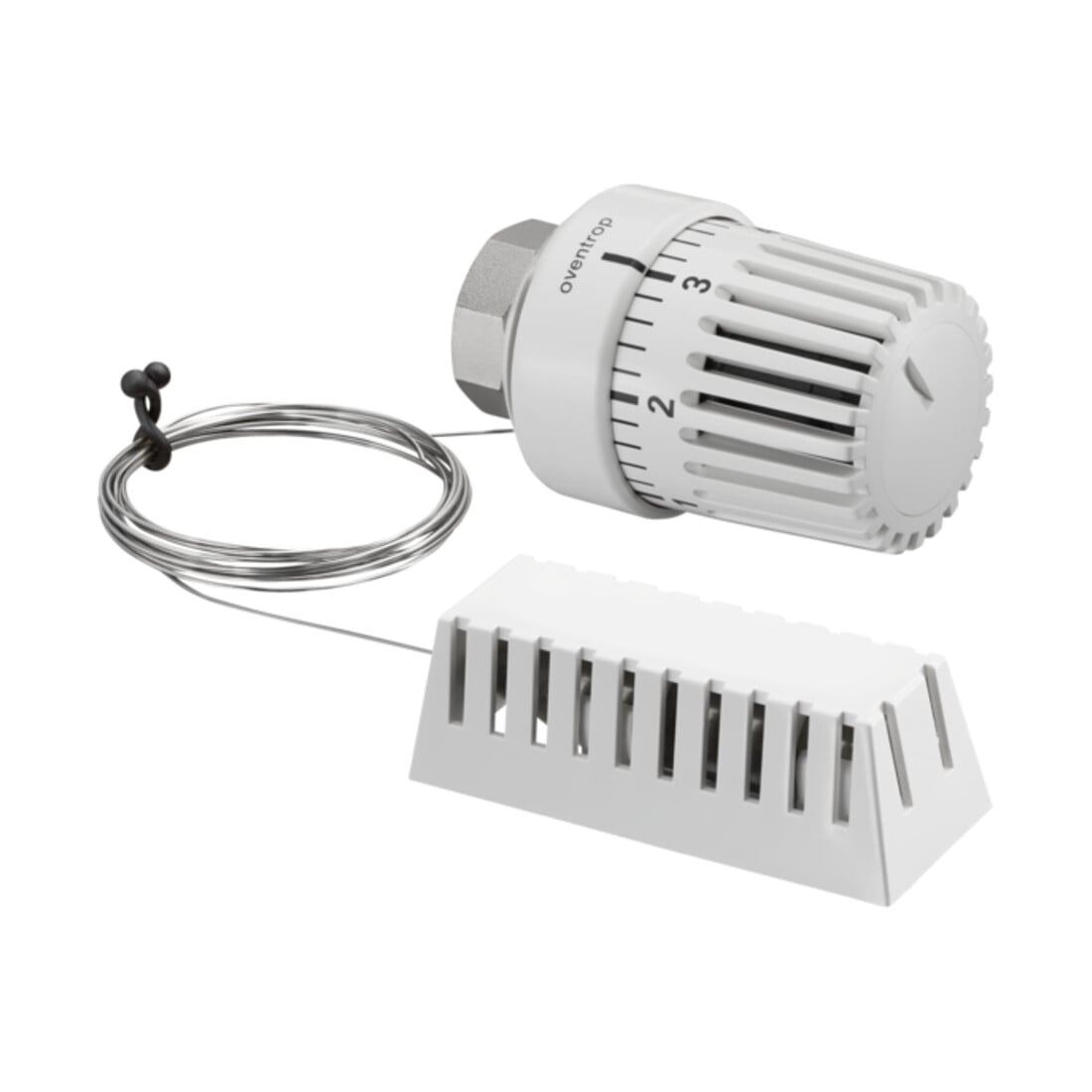 Oventrop Thermostat Uni LH 8-38 GrC, o. 0-Stellung, K.-Rohr 2 m, we
