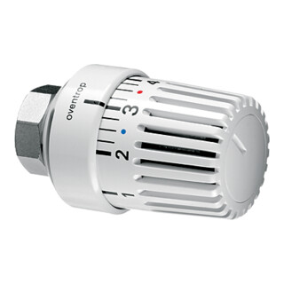 Oventrop Thermostat Uni LK 7-28 GrC, m 0-Stellung, m Flüssig, weiß