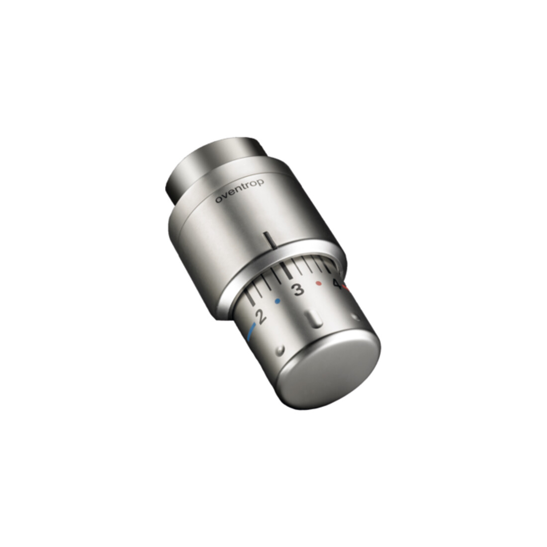 Oventrop Thermostat Uni SH 7-28 GrC, m 0-Stellung, Edelstahl-Design