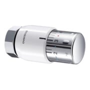 Oventrop Thermostat Uni SH 7-28 GrC, m Nullstellung, weiß/verchromt