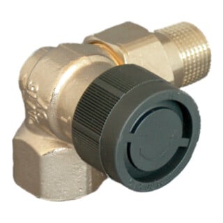 Oventrop Thermostatventil Baureihe A DN 10, WE, links, Messing vernickelt