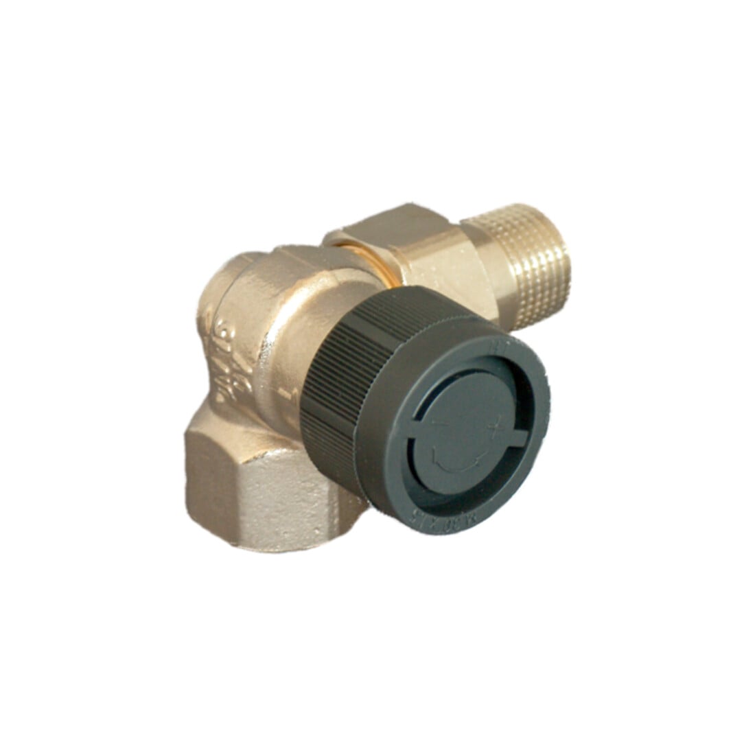 Oventrop Thermostatventil Baureihe A DN 10, WE, links, Messing vernickelt
