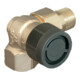 Oventrop Thermostatventil Baureihe A DN 15, WE, links, Messing vernickelt