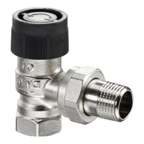 Oventrop Thermostatventil Baureihe A DN 20, Eck, Messing vernickelt