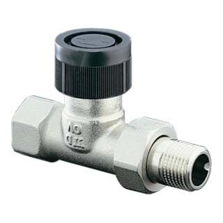 Oventrop Thermostatventil Baureihe A Messing vernickelt, DN 20, Durchgang