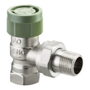 Oventrop Thermostatventil Baureihe ADV 9 MS vernickelt, DN 15, Rp 1/2xR 1/2, Eck