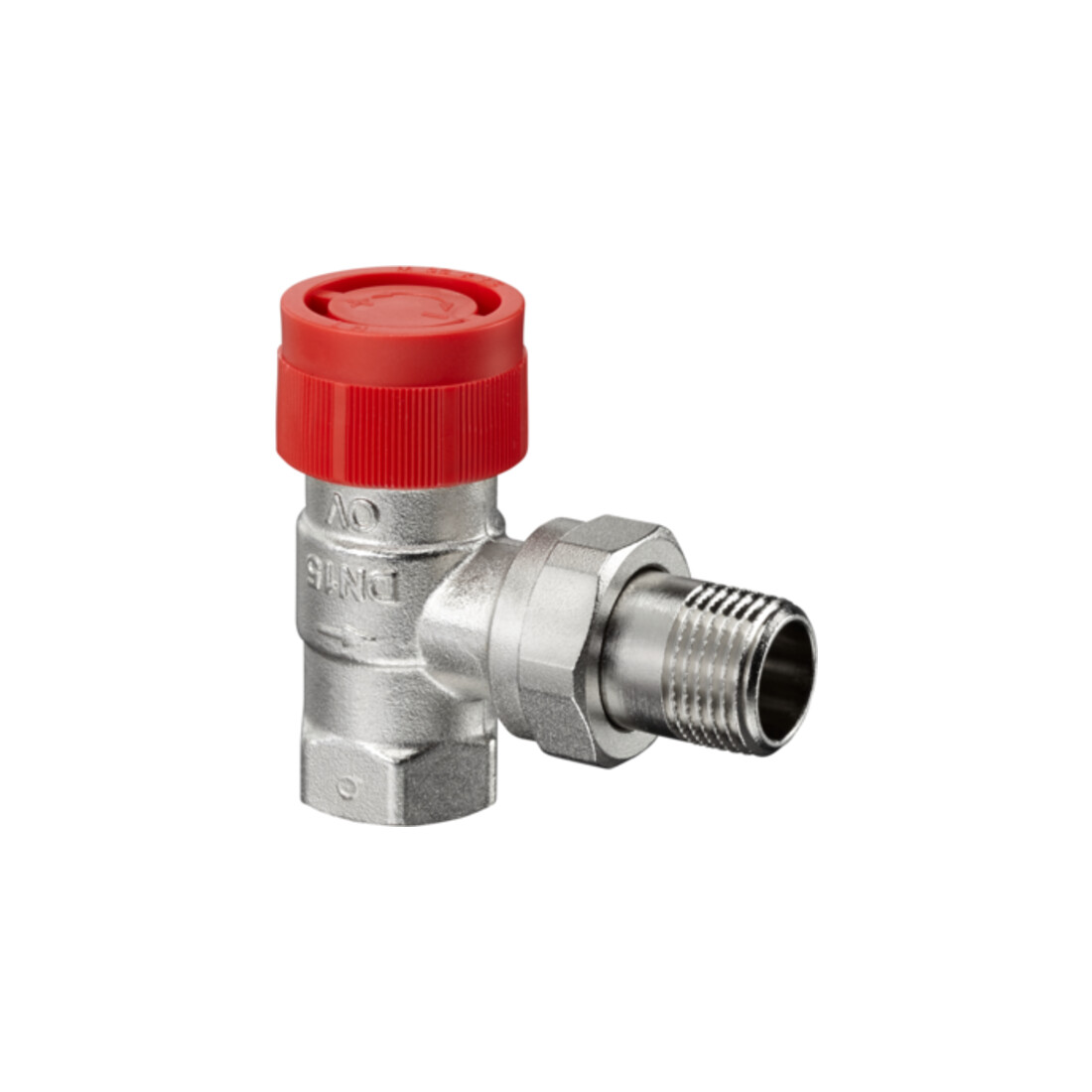 Oventrop Thermostatventil Baureihe AF DN 10, Eck, Messing vernickelt