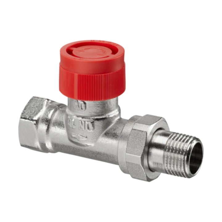 Oventrop Thermostatventil Baureihe AF DN 15, Durchgang, Messing vernickelt