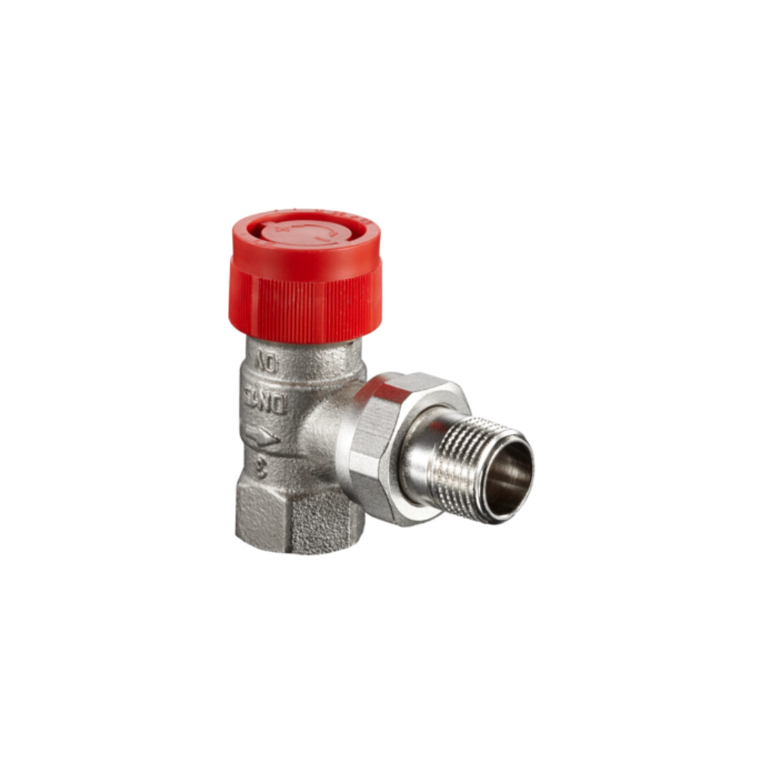 Oventrop Thermostatventil Baureihe AF DN 15, Eck, Messing vernickelt