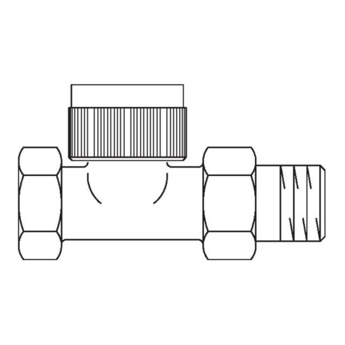 Oventrop Thermostatventil Baureihe AF M 30 x 1,5, PN 10, Durchgang DN 10, R 3/8"