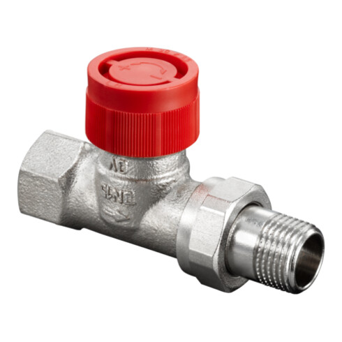 Oventrop Thermostatventil Baureihe AF DN 15, Durchgang, Messing vernickelt