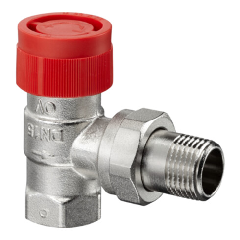 Oventrop Thermostatventil Baureihe AF DN 15, Eck, Messing vernickelt
