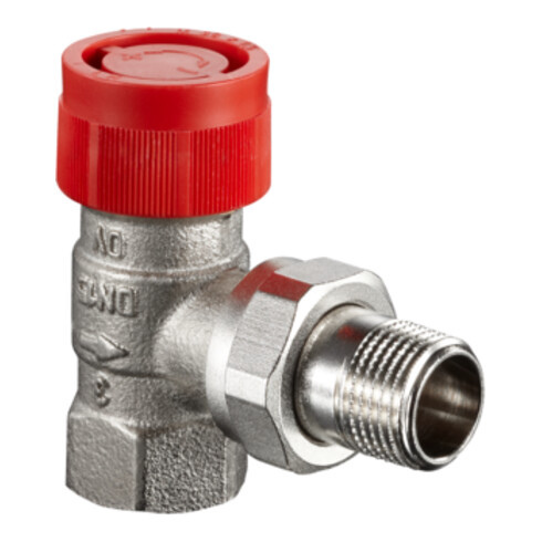Oventrop Thermostatventil Baureihe AF DN 15, Eck, Messing vernickelt