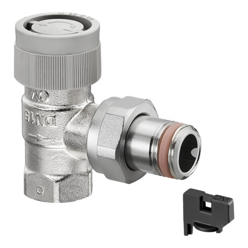 Oventrop Thermostatventil Baureihe AQ DN 15, Eck, selbstdichtend
