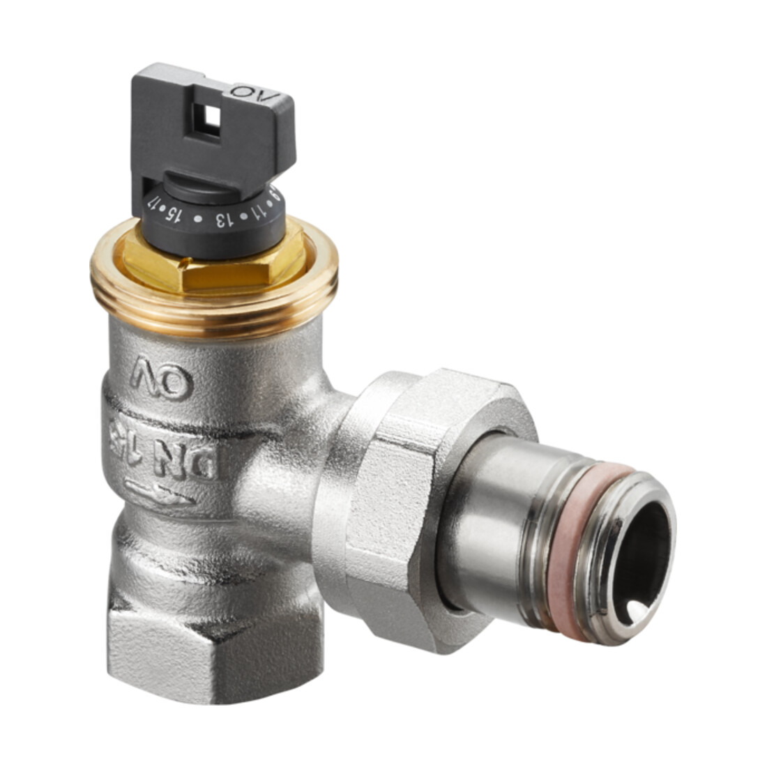 Oventrop Thermostatventil Baureihe AQ DN 15, Eck, selbstdichtend