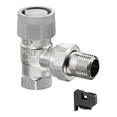 Oventrop Thermostatventil Baureihe AQ DN 15, Eck, voreinstellbar