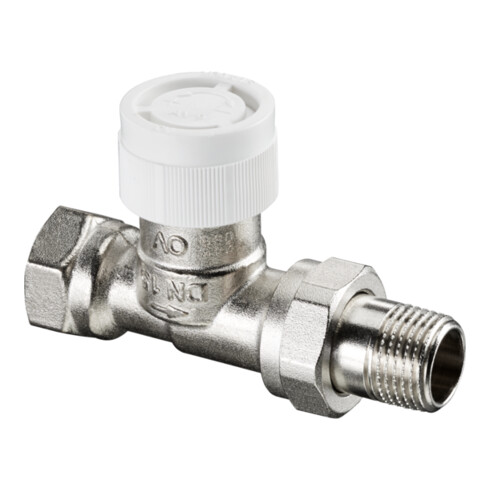 Oventrop Thermostatventil Baureihe AV 9 DN 10, Durchgang, Messing vernickelt
