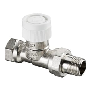 Oventrop Thermostatventil Baureihe AV 9 DN 15, Durchgang, Messing vernickelt