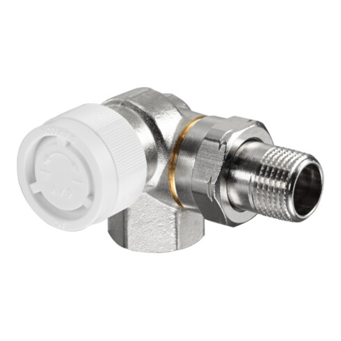 Oventrop Thermostatventil Baureihe AV 9 DN 15, Wink/Eck, li, Messing vernickelt