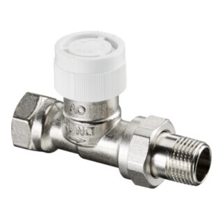 Oventrop Thermostatventil Baureihe AV 9 DN 25, Durchgang, Messing vernickelt