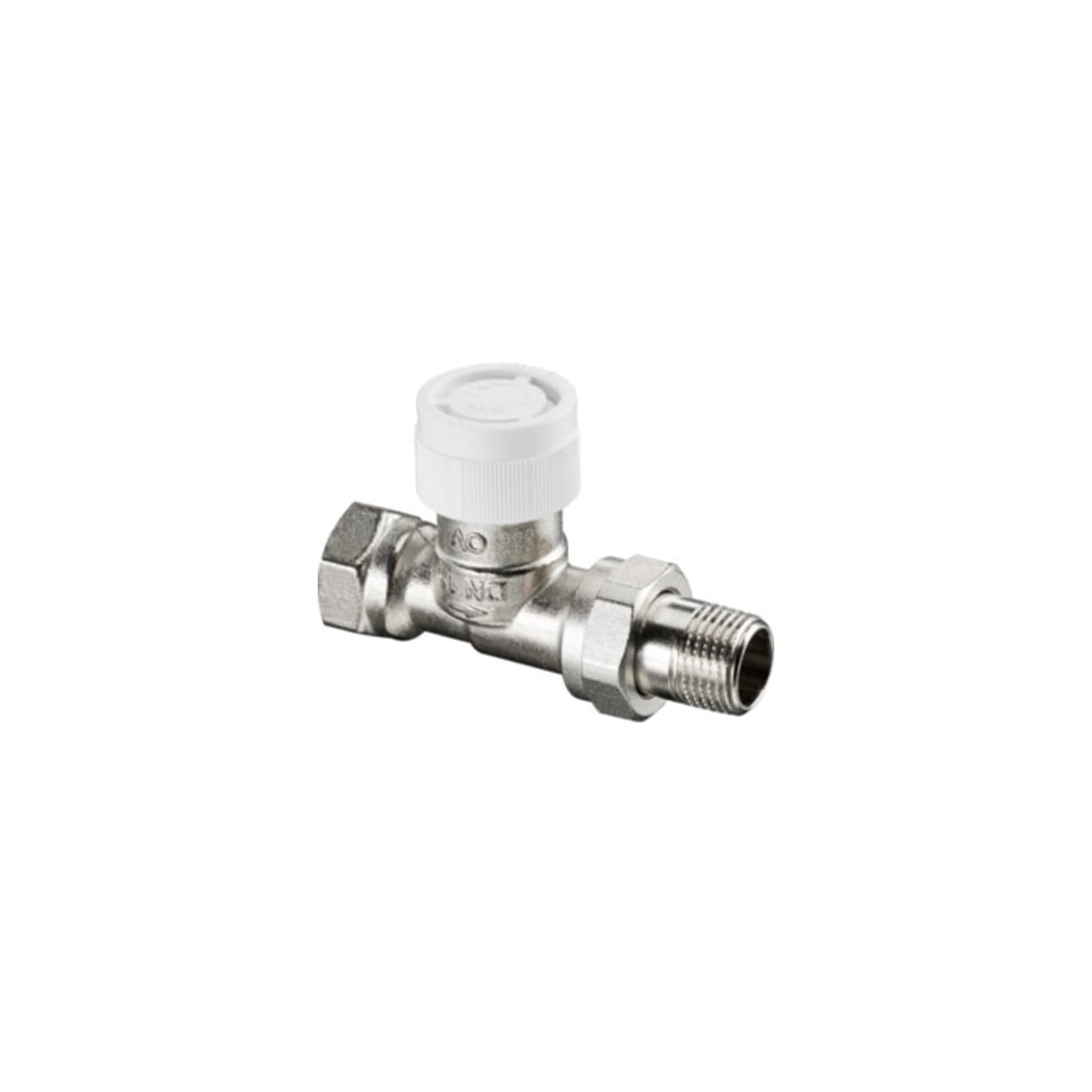 Oventrop Thermostatventil Baureihe AV 9 DN 25, Durchgang, Messing vernickelt
