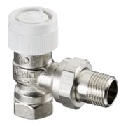 Oventrop Thermostatventil Baureihe AV 9 DN 25, Eck, Messing vernickelt-1