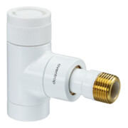 Oventrop Thermostatventil Baureihe E Eck, DN 15, MS, weiß pulverbeschichtet-3