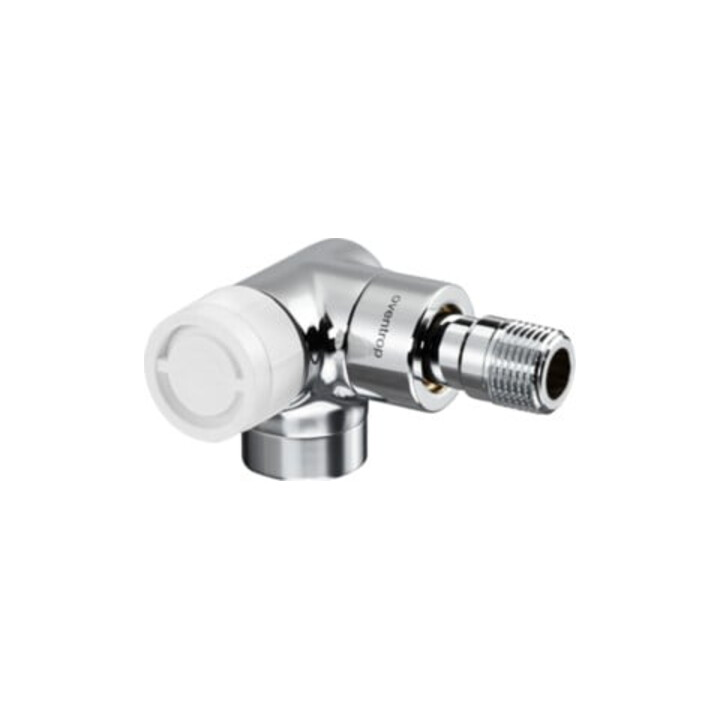Oventrop Thermostatventil Baureihe E Wi-Eck, li, DN 15, MS, Edelstahl-Design