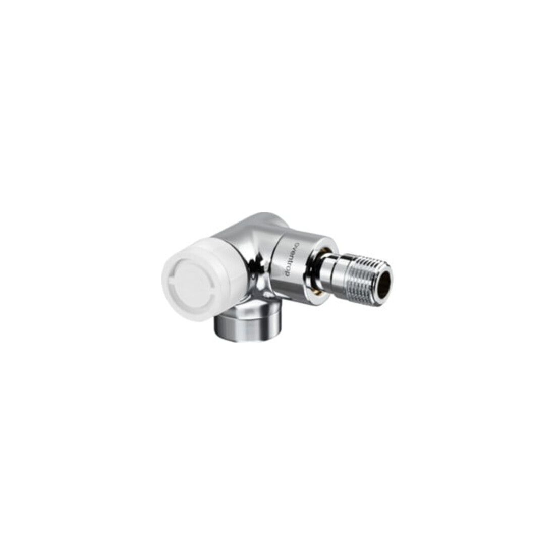 Oventrop Thermostatventil Baureihe E Wi-Eck, li, DN 15, MS, Edelstahl-Design