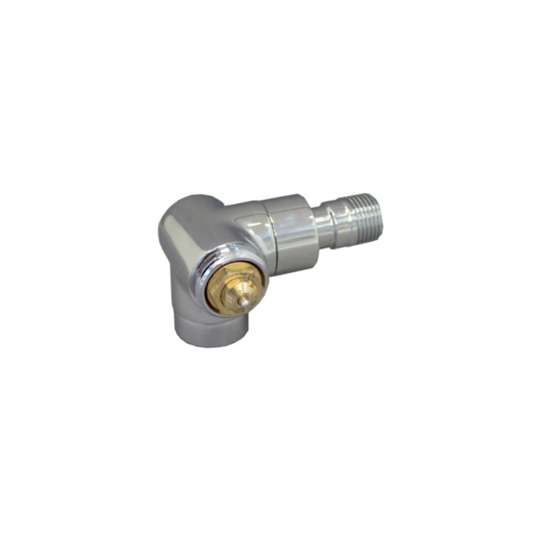 Oventrop Thermostatventil Baureihe E Wi-Eck, links, DN 15, Messing, verchromt