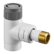 Oventrop Thermostatventil Baureihe EQ DN 15, Eck, MS, weiß pulverbeschichtet-1