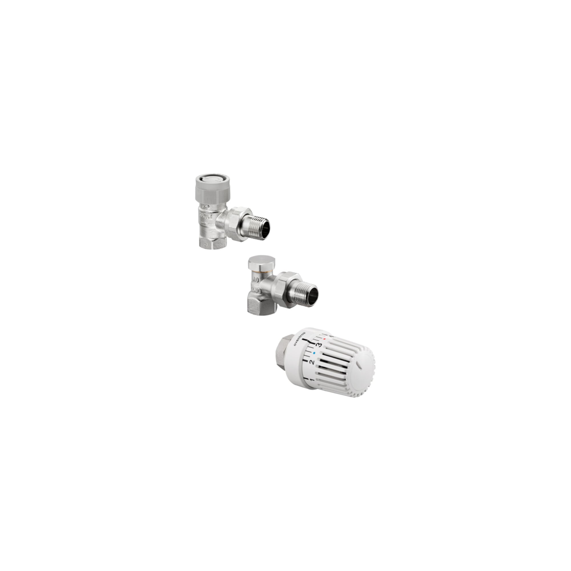 Oventrop Thermostatventil-Set Uni LH DN 10, Eckform, mit Thermostat