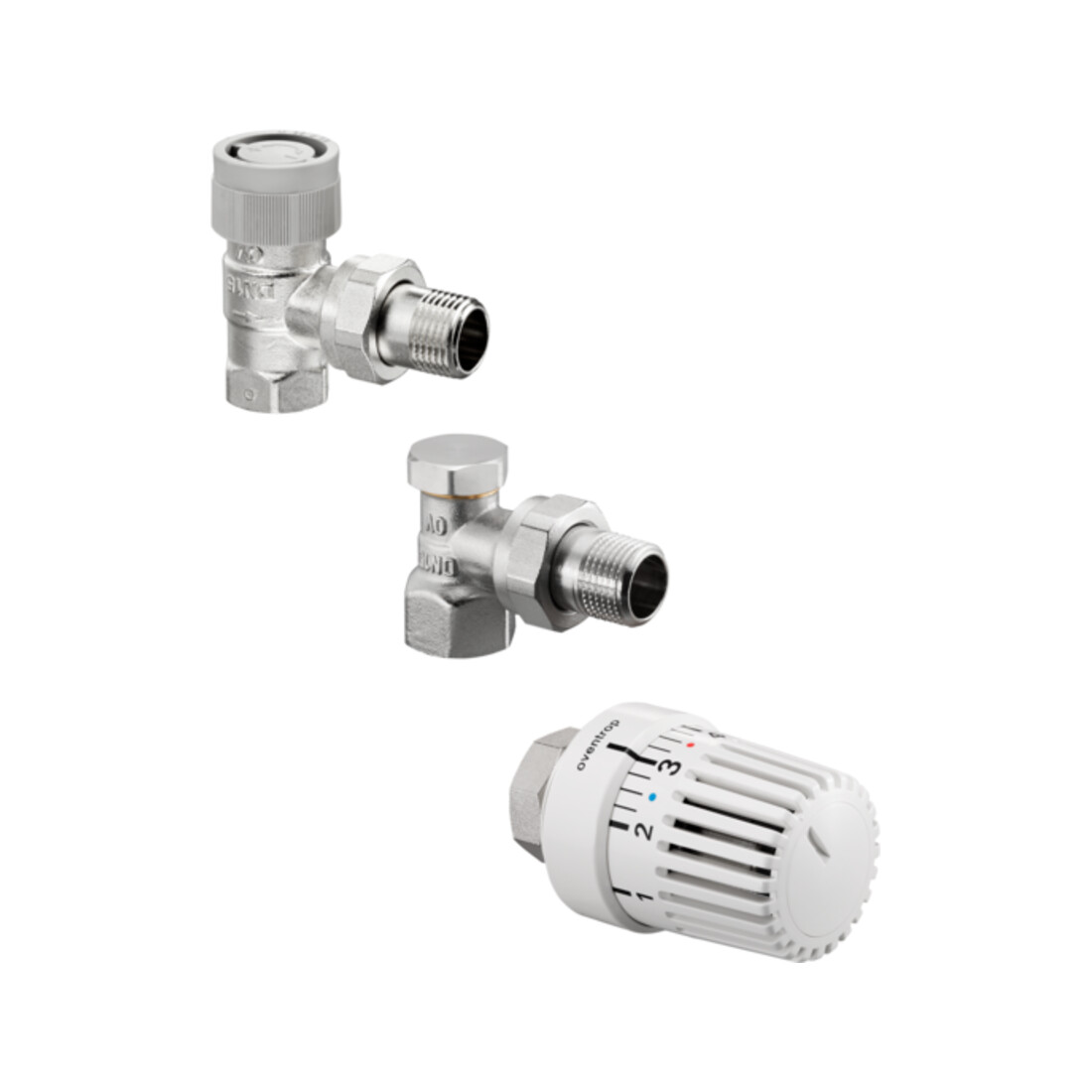 Oventrop Thermostatventil-Set Uni LH DN 15, Eckform, mit Thermostat