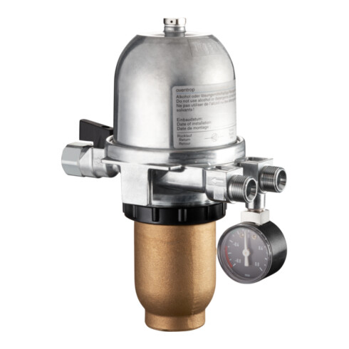 Oventrop Heizölentlüfter TOC-Duo-3 G 3/8 IGxG 3/8 AG, m Manometer, 5-20 my