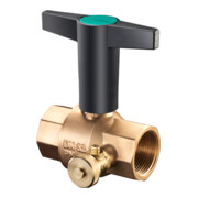 Oventrop Trinkwasserkugelhahn Optibal TW DN 20, Rp 3/4xRp 3/4, beids. IG, Rotguss