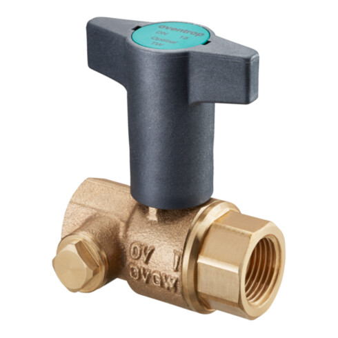 Oventrop Trinkwasserkugelhahn Optibal TW DN 20, Rp 3/4xRp 3/4, beids. IG, Rotguss