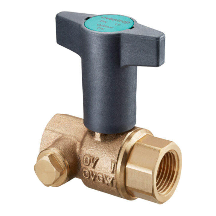 Oventrop Trinkwasserkugelhahn Optibal TW DN 25, Rp 1xRp 1, beids. IG, Rotguss